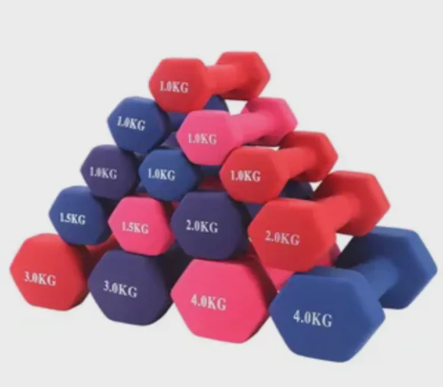 Cheap Factory Direct DIP Coating Dumbbell Solid Iron Anti-Slip Matte Hex Vinyl Dipped Dumbbell Hand Weights Small MOQ Wholesale shown in its Made-in-China supplier listing
