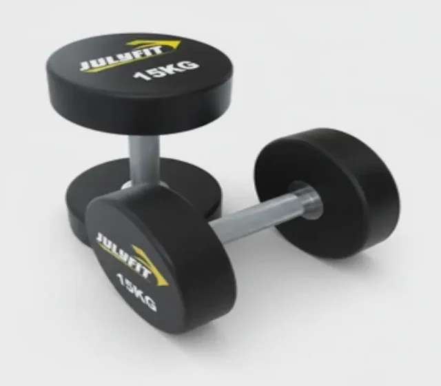 Conjunto de halteres fixos pesados de uretano CPU Dumbbells Kit, mostrado na listagem do fornecedor no Made-in-China