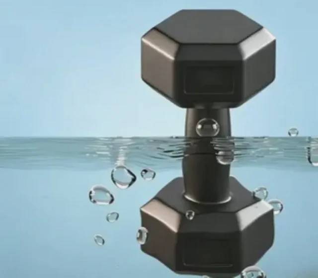 Rubber Coated Hex Dumbbells Home Gym Equipment shown in its Made-in-China supplier listing