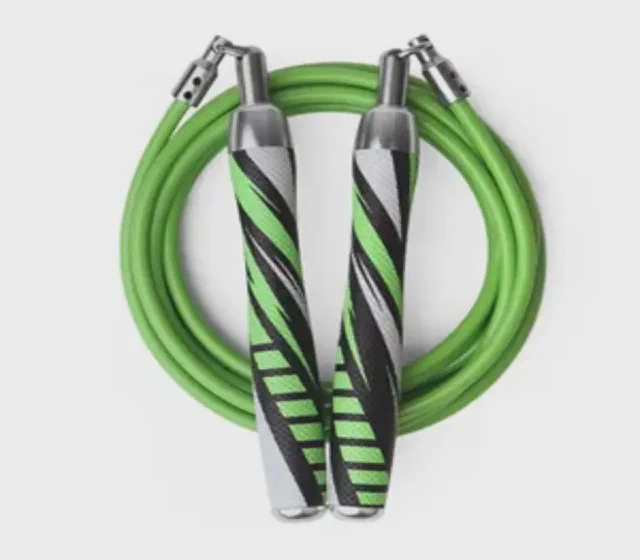 Hot Selling Wholesale Sporting Goods Home Gym Equipment Sport Home Fitness Product Equipment Leather Handles Non-Slip Jump Skipping Rope shown in its Made-in-China supplier listing