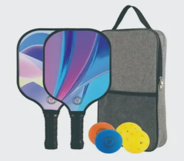 Wholesale Custom Logo Edgeless Pickle Ball Wood Pickleball Paddle shown in its Made-in-China supplier listing