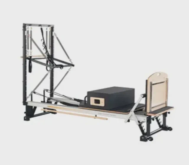Aluminum Pilates Training Bed with Tower Pilates Reformer Half Trapeze shown in its Made-in-China supplier listing