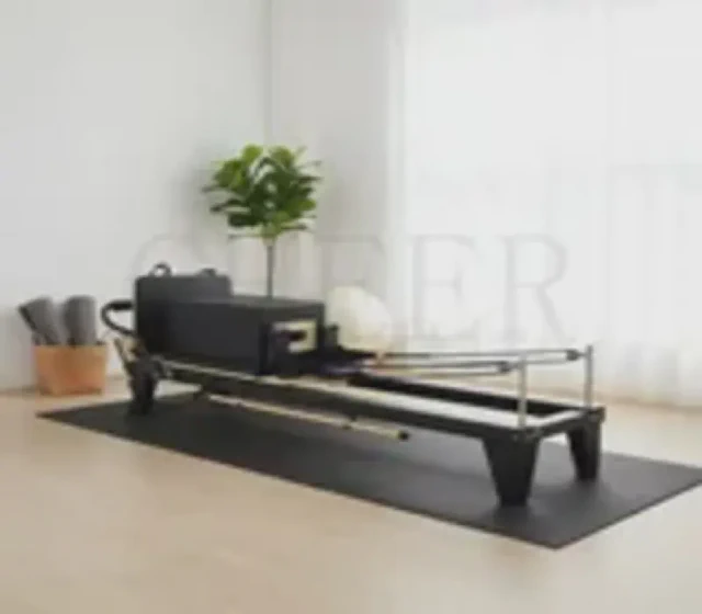 Aluminum Reformer Pilates Studio Equipment Premium Yoga Reformer for Home and Gym shown in its Made-in-China supplier listing