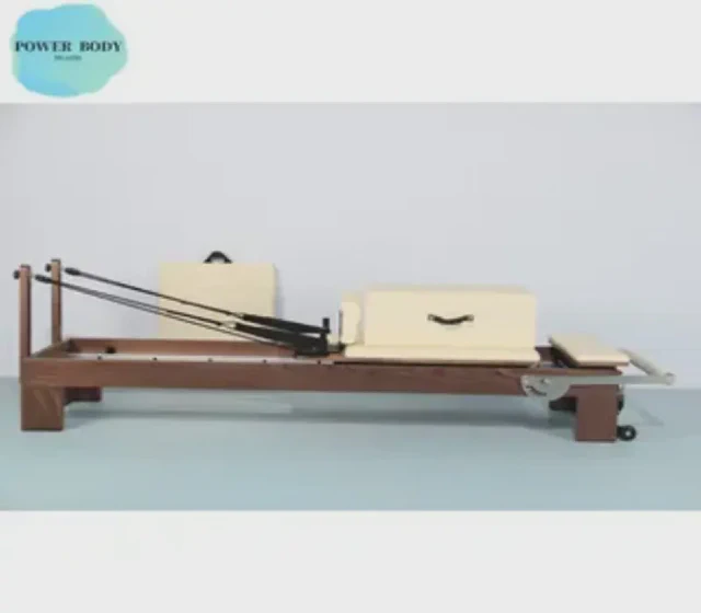 High-End Pilates Studio Walnut Wood Reformer Equipment with a Complete Set of Pilates Accessories in der Made-in-China-Anbieteranzeige